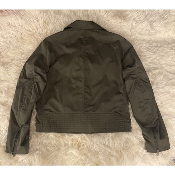 Ralph Lauren Purple Label Men’s Biker Bomber Jacket XL Green Zip Coat RRL Polo - Picture 9 of 16